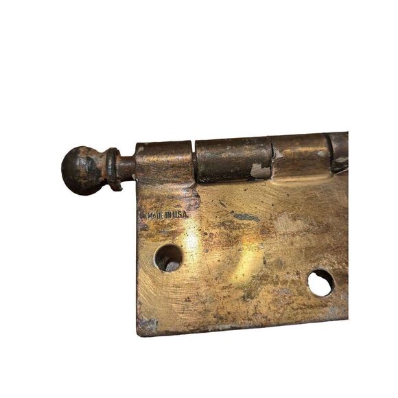 Vintage porshlen and brass door knobs. With hardware. - Picture 11 of 13